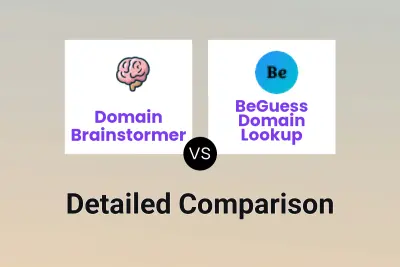 Domain Brainstormer vs BeGuess Domain Lookup