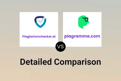 Plagiarismchecker.ai vs plagramme.com