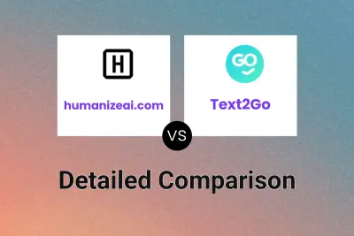 humanizeai.com vs Text2Go