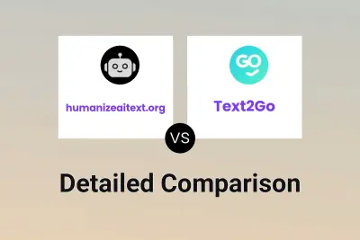 humanizeaitext.org vs Text2Go