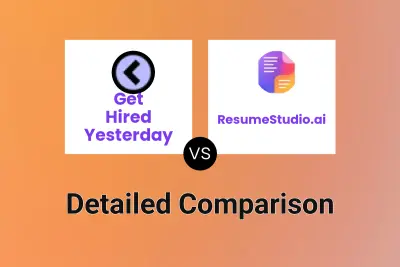 Get Hired Yesterday vs ResumeStudio.ai