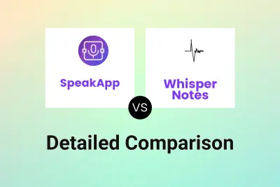 SpeakApp vs Whisper Notes