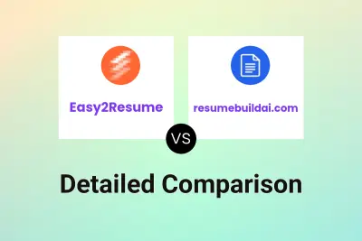 Easy2Resume vs resumebuildai.com