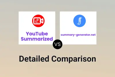 YouTube Summarized vs summary-generator.net