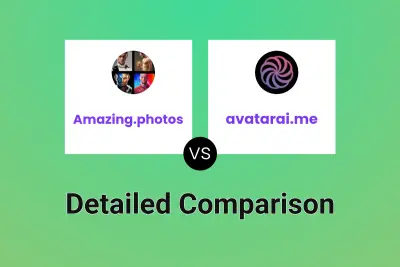 Amazing.photos vs avatarai.me Detailed comparison features, price