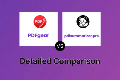 PDFgear vs pdfsummarizer.pro