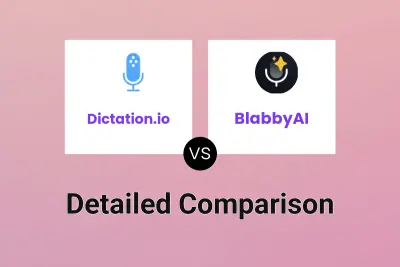 Dictation.io vs BlabbyAI