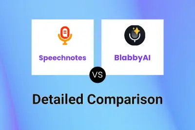 Speechnotes vs BlabbyAI