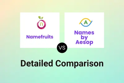 Namefruits vs Names by Aesop