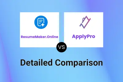 ResumeMaker.Online vs ApplyPro Detailed comparison features, price