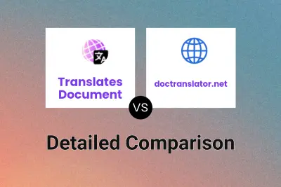 Translates Document vs doctranslator.net