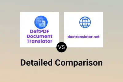 DeftPDF Document Translator vs doctranslator.net