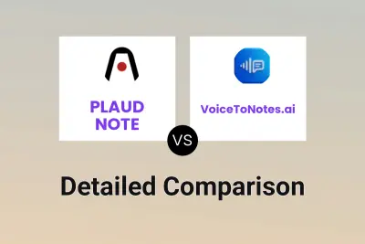 PLAUD NOTE vs VoiceToNotes.ai
