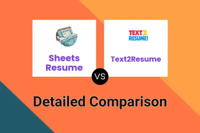 Sheets Resume vs Text2Resume