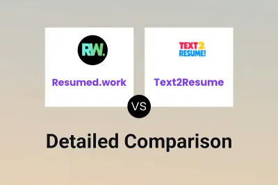 Resumed.work vs Text2Resume