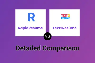 RapidResume vs Text2Resume