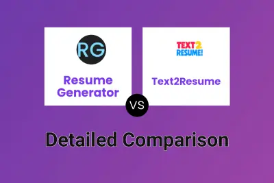 Resume Generator vs Text2Resume
