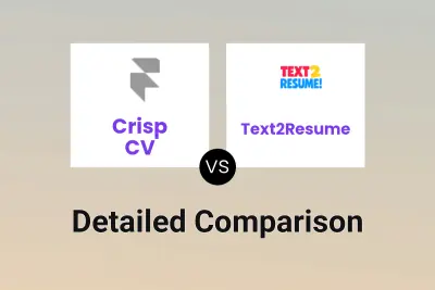 Crisp CV vs Text2Resume
