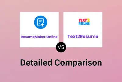 ResumeMaker.Online vs Text2Resume