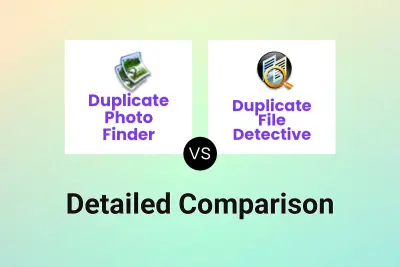 Duplicate Photo Finder vs Duplicate File Detective