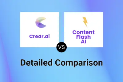 Crear.ai vs Content Flash AI Detailed comparison features, price