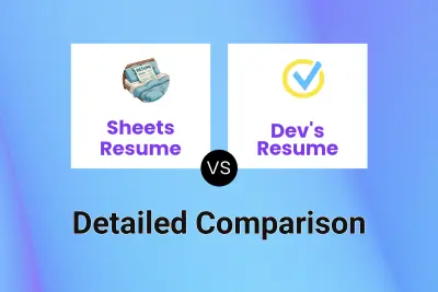 Sheets Resume vs Dev's Resume