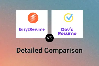 Easy2Resume vs Dev's Resume