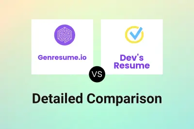 Genresume.io vs Dev's Resume
