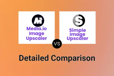 Media.io Image Upscaler vs Simple Image Upscaler