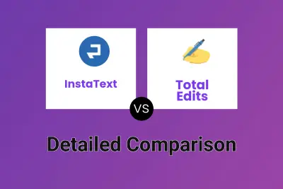 InstaText vs Total Edits