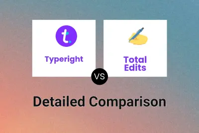 Typeright vs Total Edits