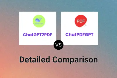 ChatGPT2PDF vs ChatPDFGPT Detailed comparison features, price