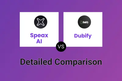 Speax AI vs Dubify Detailed comparison features, price