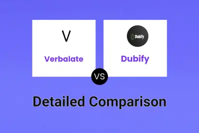 Verbalate vs Dubify Detailed comparison features, price