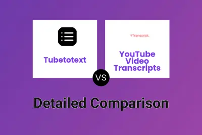Tubetotext vs YouTube Video Transcripts