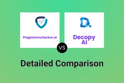 Plagiarismchecker.ai vs Decopy AI