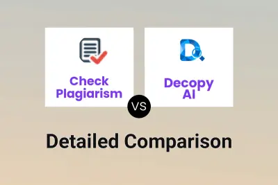 Check Plagiarism vs Decopy AI