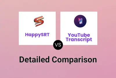 HappySRT vs YouTube Transcript
