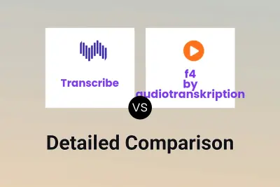 Transcribe vs f4 by audiotranskription