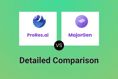 ProRes.ai vs MajorGen Detailed comparison features, price