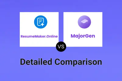 ResumeMaker.Online vs MajorGen Detailed comparison features, price