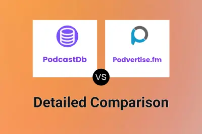 PodcastDb vs Podvertise.fm