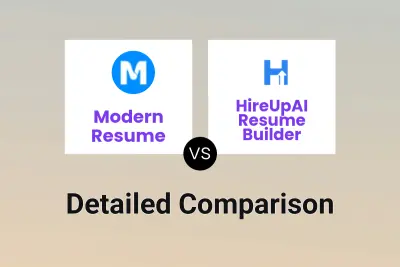 Modern Resume vs HireUpAI Resume Builder