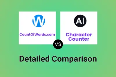 CountOfWords.com vs Character Counter