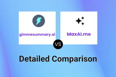 gimmesummary.ai vs MaxAI.me Detailed comparison features, price