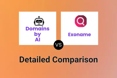 Domains by AI vs Exoname Detailed comparison features, price