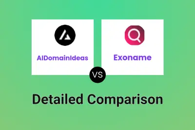 AIDomainIdeas vs Exoname Detailed comparison features, price