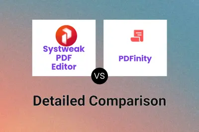 Systweak PDF Editor vs PDFinity