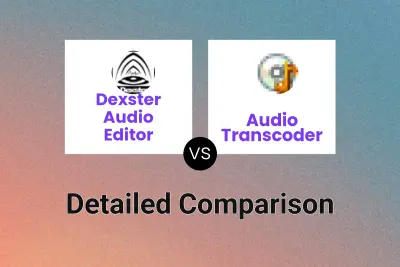 Dexster Audio Editor vs Audio Transcoder