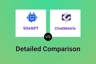 SiteGPT vs ChatMatrix Detailed comparison features, price